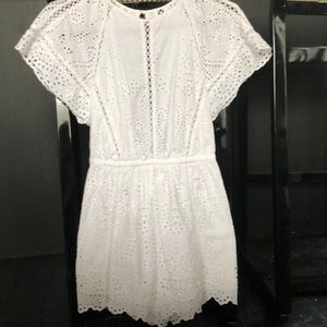 Zimmerman white cotton romper